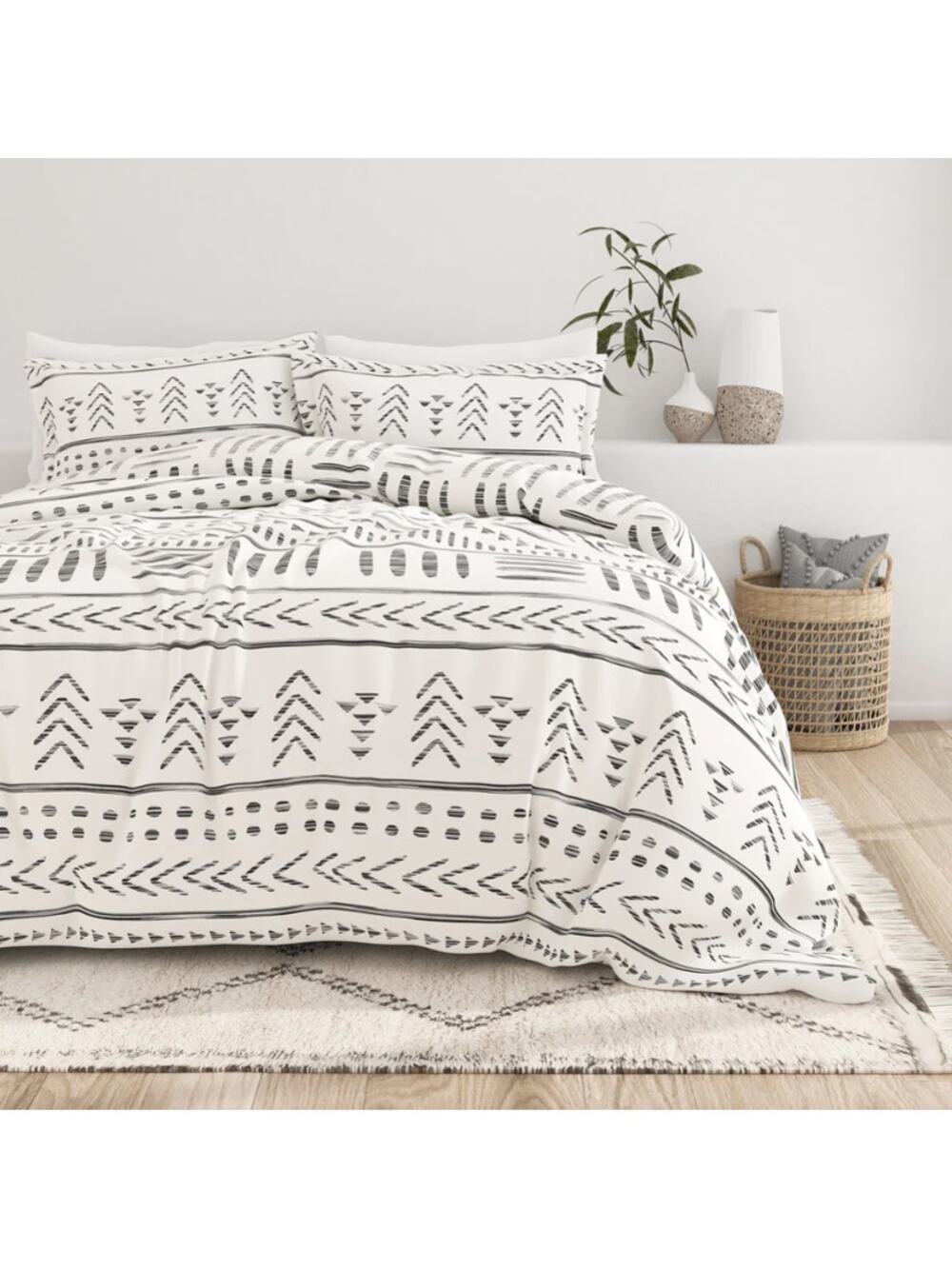 Linens and Hutch Arrow Dreams Pattern 3-Piece King Duvet Cover Set